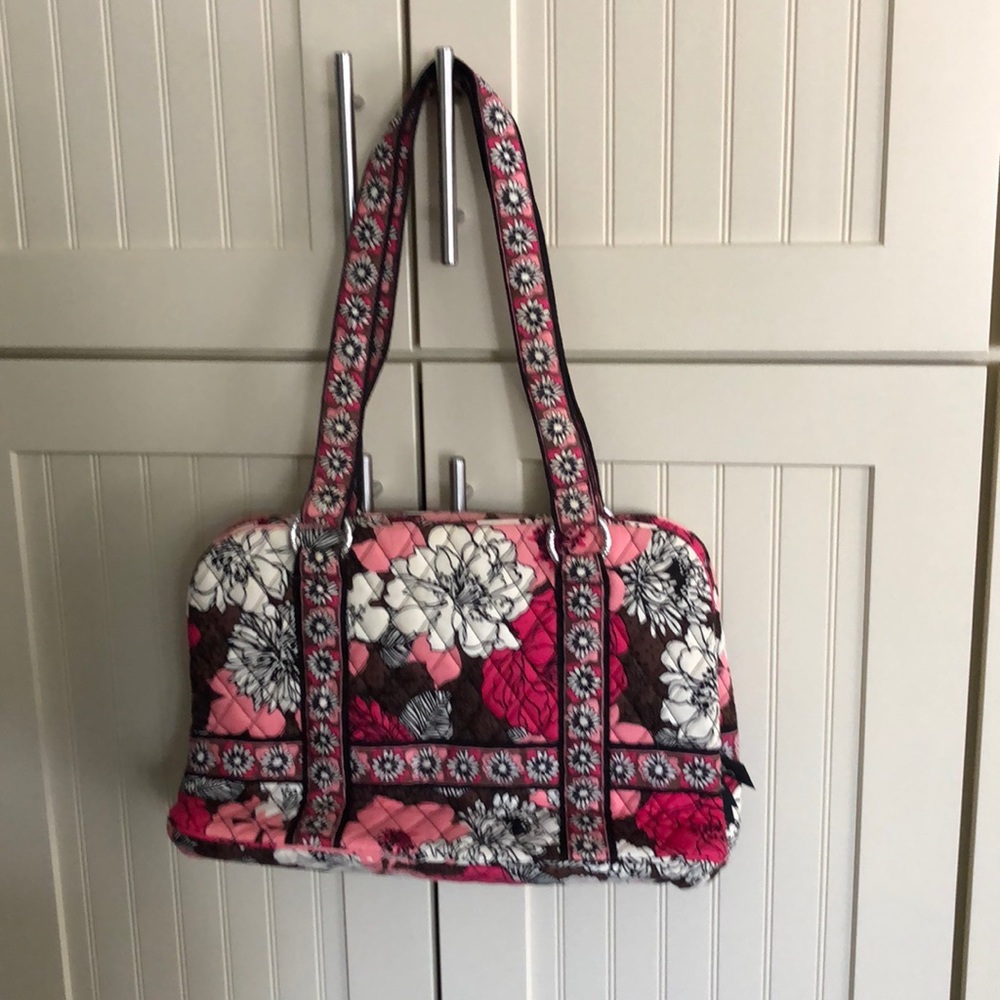 NWT Vera Bradley Squared Away bag in Mocha Rouge